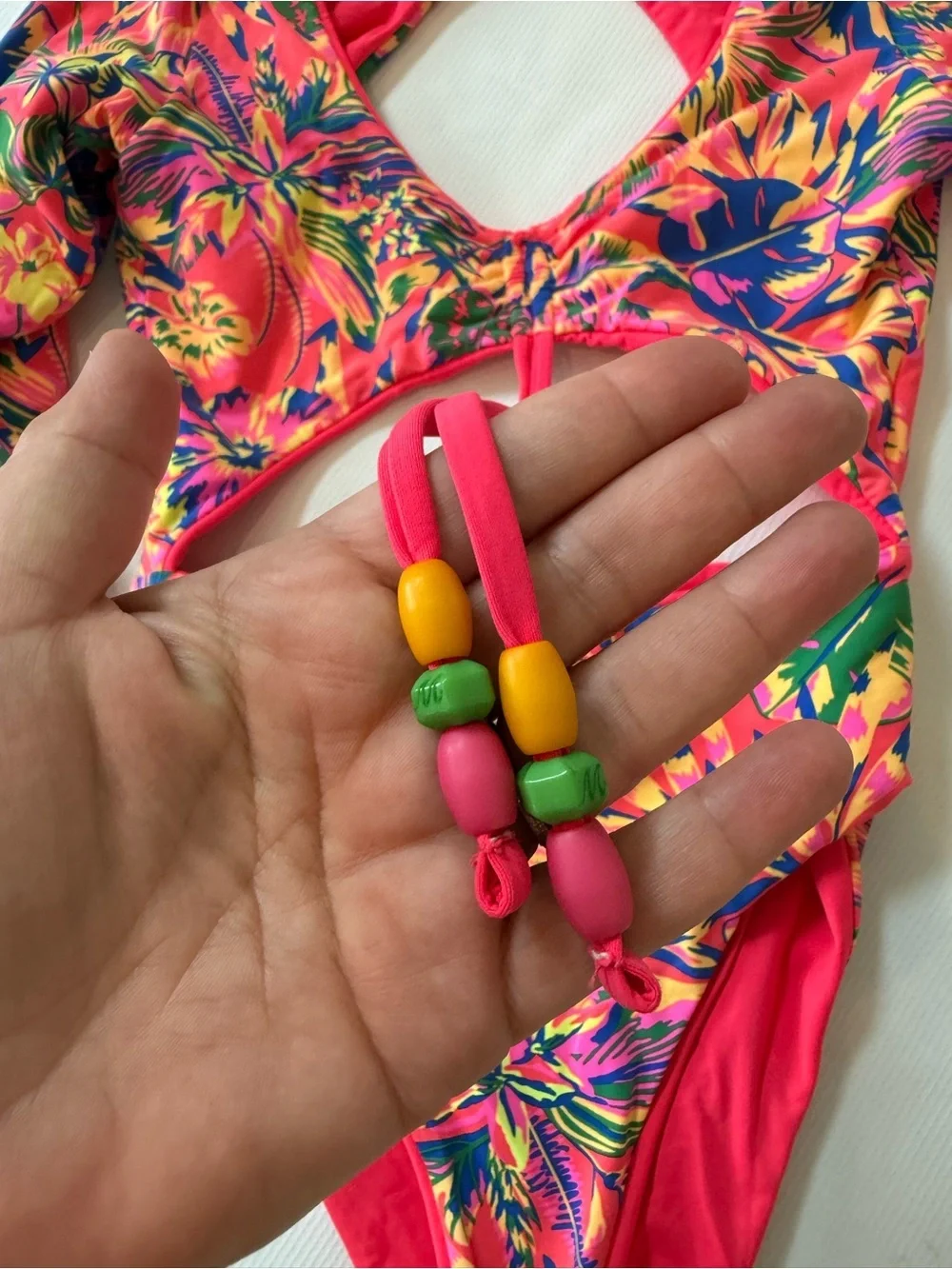 Maaji Bright Long Sleeve Swimsuit No Size Tag See Measurements Approx Small
